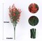Artificial Lavender Flowers Plants 8 Bundles UV Resistant Faux Outdoor Plastic Greenery Shrubs Plants Hanging Planter Kitchen Home Wedding Office Garden Decor (Orange Red)